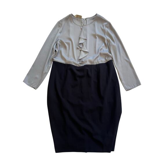 Hobbs London Womens Dress Size 12 Two Tone Old Money Career Event Office - Picture 1 of 16